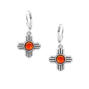 Zia Earrings Sterling Silver Crystal Jewelry Dangle